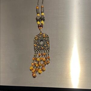Elegant Beaded Pendant Necklace